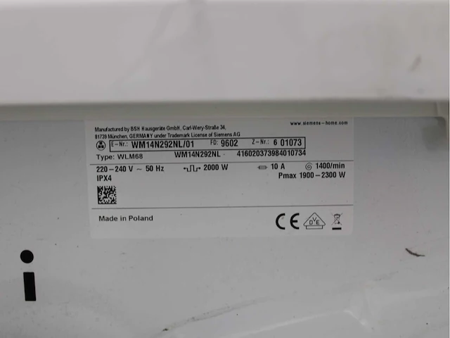 Siemens iq300 isensoric aquastop iqdrive extraklasse wasmachine & siemens iq500 isensoric selfcleaning condenser wasdroger - afbeelding 5 van  8