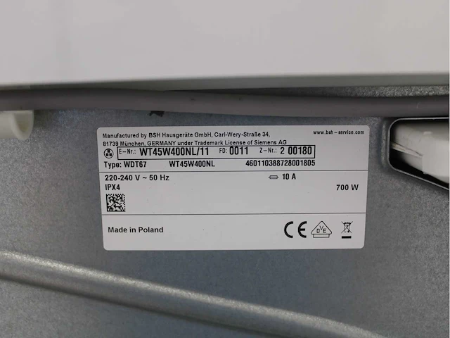 Siemens iq300 isensoric aquastop iqdrive extraklasse wasmachine & siemens iq500 isensoric selfcleaning condenser wasdroger - afbeelding 8 van  8