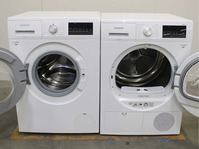 Siemens iq300 isensoric aquastop iqdrive wasmachine & siemens iq300 isensoric wasdroger - afbeelding 2 van  8