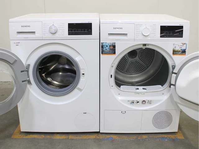 Siemens iq300 isensoric aquastop iqdrive wasmachine & siemens iq300 isensoric wasdroger - afbeelding 2 van  6