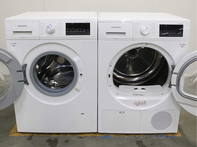 Siemens iq300 isensoric aquastop iqdrive wasmachine & siemens iq300 isensoric wasdroger - afbeelding 2 van  8