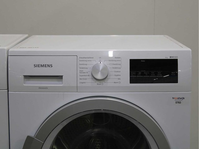 Siemens iq300 isensoric aquastop iqdrive wasmachine & siemens iq300 isensoric wasdroger - afbeelding 6 van  8
