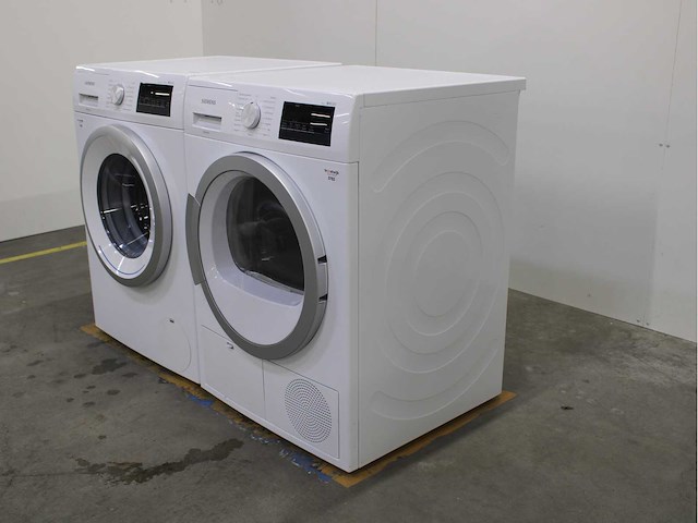 Siemens iq300 isensoric aquastop iqdrive wasmachine & siemens iq300 isensoric wasdroger - afbeelding 7 van  8
