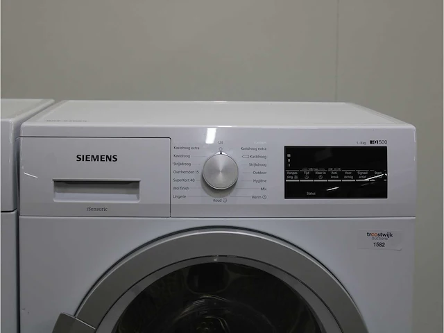Siemens iq300 isensoric aquastop iqdrive wasmachine & siemens iq500 isensoric droger - afbeelding 6 van  8