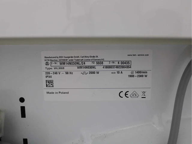 Siemens iq300 isensoric iqdrive wasmachine & siemens iq300 isensoric extraklasse wasdroger - afbeelding 5 van  8