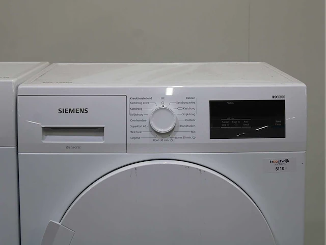 Siemens iq300 isensoric iqdrive wasmachine & siemens iq300 isensoric wasdroger - afbeelding 6 van  8