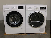 Siemens iq300 isensoric iqdrive wasmachine & siemens iq300 isensoric wasdroger - afbeelding 1 van  8