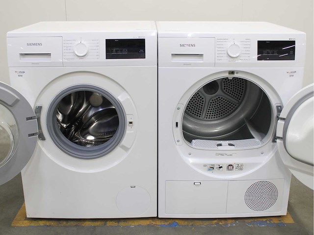 Siemens iq300 isensoric iqdrive wasmachine & siemens iq300 isensoric wasdroger - afbeelding 2 van  8