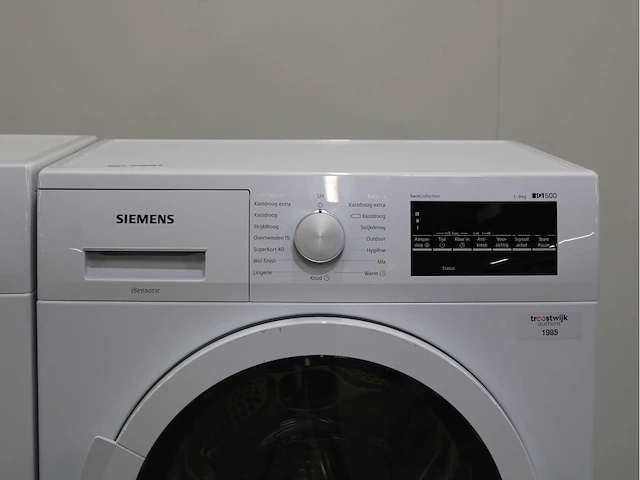 Siemens iq300 isensoric iqdrive wasmachine & siemens iq500 isensoric bestcollection droger - afbeelding 6 van  8