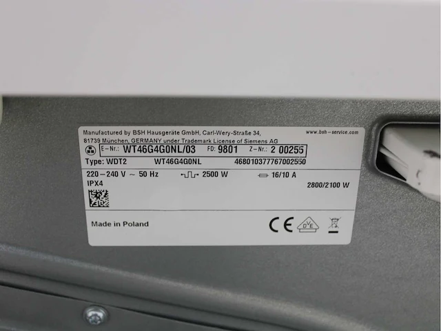 Siemens iq300 isensoric iqdrive wasmachine & siemens iq500 isensoric bestcollection droger - afbeelding 8 van  8