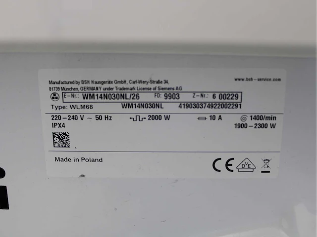 Siemens iq300 isensoric iqdrive wasmachines & siemens iq300 isensoric wasdrogers - afbeelding 5 van  8