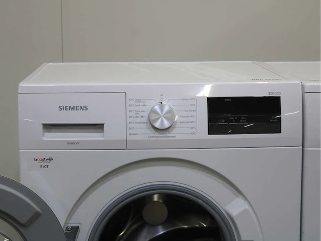 Siemens iq300 isensoric wasmachine & siemens iq300 isensoric wasdroger - afbeelding 3 van  8