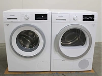 Siemens iq300 isensoric wasmachine & siemens iq500 isensoric droger - afbeelding 1 van  8