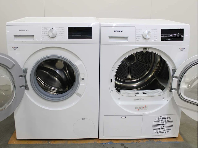 Siemens iq300 isensoric wasmachine & siemens iq500 isensoric droger - afbeelding 2 van  8