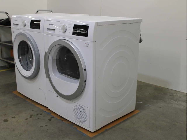 Siemens iq300 isensoric wasmachine & siemens iq500 isensoric droger - afbeelding 7 van  8