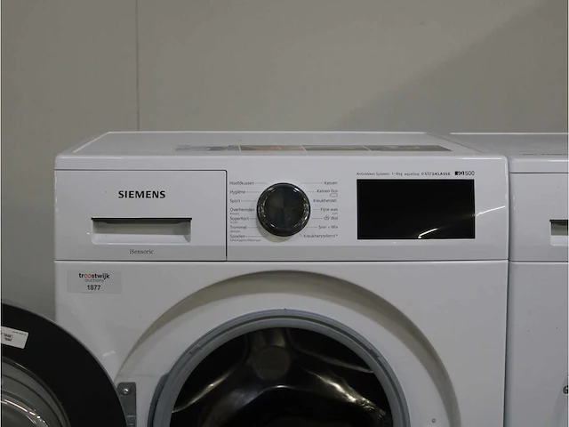 Siemens iq500 isensoric aquastop extraklasse wasmachine & siemens iq500 isensoric selfcleaning condenser extraklasse droger - afbeelding 3 van  8