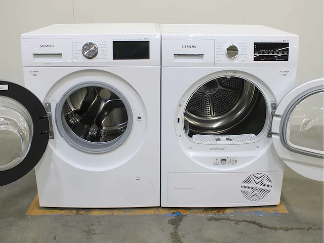 Siemens iq500 isensoric aquastop extraklasse wasmachine & siemens iq500 isensoric selfcleaning condenser extraklasse wasdroger - afbeelding 2 van  8