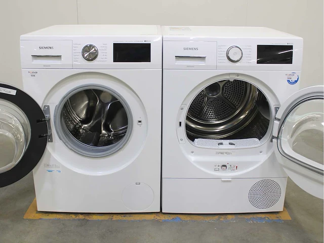 Siemens iq500 isensoric aquastop extraklasse wasmachine & siemens iq500 isensoric selfcleaning condenser wasdroger - afbeelding 2 van  8