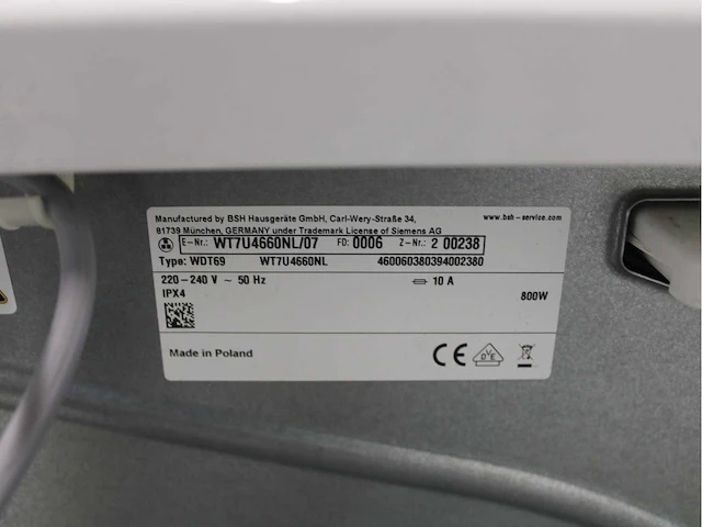 Siemens iq500 isensoric aquastop extraklasse wasmachine & siemens iq500 isensoric selfcleaning condenser wasdroger - afbeelding 8 van  8
