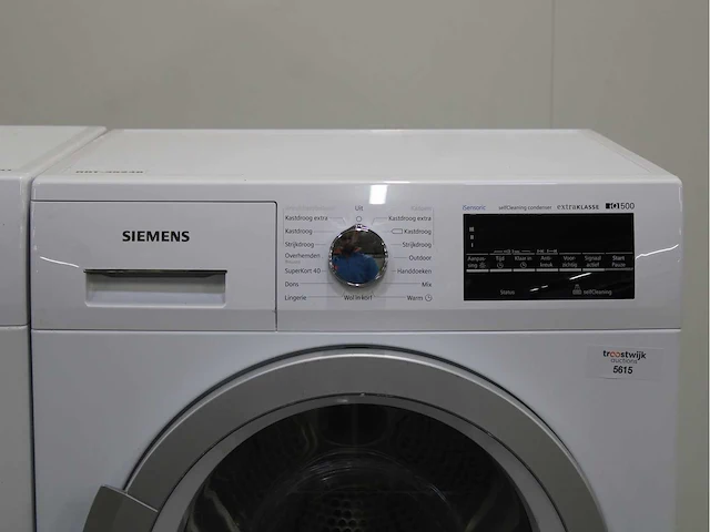 Siemens iq500 isensoric aquastop extraklasse wasmachine & siemens iq500 isensoric selfcleaning condenser wasdroger - afbeelding 6 van  8