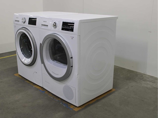 Siemens iq500 isensoric aquastop extraklasse wasmachine & siemens iq500 isensoric selfcleaning condenser extraklasse wasdroger - afbeelding 7 van  8