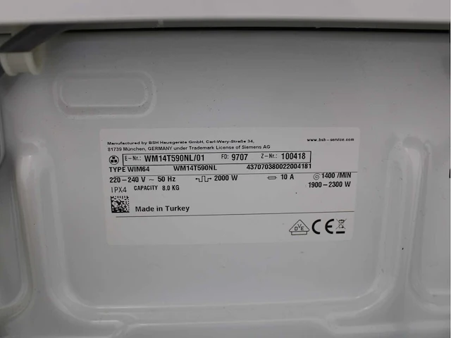 Siemens iq500 isensoric aquastop extraklasse wasmachines & siemens iq500 isensoric extraklasse wasdrogers - afbeelding 5 van  8