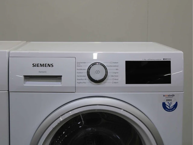 Siemens iq500 isensoric aquastop extraklasse wasmachines & siemens iq500 isensoric selfcleaning condenser wasdrogers - afbeelding 6 van  8