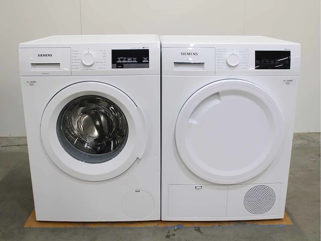 Siemens iq500 isensoric aquastop iqdrive wasmachine & siemens iq300 isensoric droger - afbeelding 1 van  8