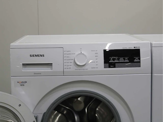 Siemens iq500 isensoric aquastop iqdrive wasmachine & siemens iq300 isensoric droger - afbeelding 3 van  8