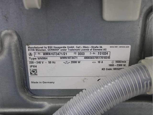Siemens iq500 isensoric aquastop iqdrive wasmachine & siemens iq300 isensoric wasdroger - afbeelding 5 van  8