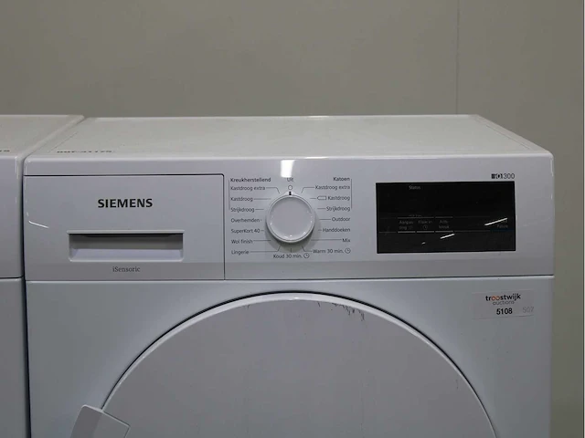 Siemens iq500 isensoric aquastop iqdrive wasmachine & siemens iq300 isensoric wasdroger - afbeelding 6 van  8