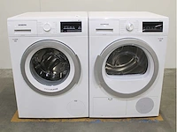 Siemens iq500 isensoric aquastop iqdrive wasmachine & siemens iq300 isensoric wasdroger - afbeelding 1 van  8
