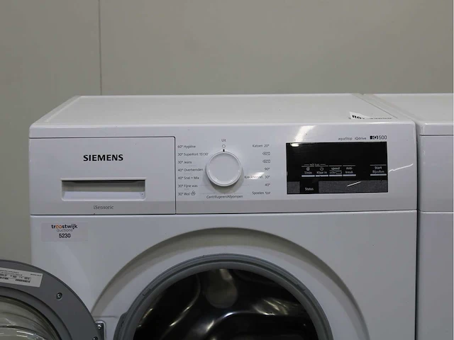 Siemens iq500 isensoric aquastop iqdrive wasmachine & siemens iq300 isensoric wasdroger - afbeelding 3 van  8