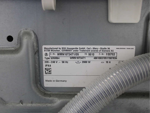 Siemens iq500 isensoric aquastop iqdrive wasmachine & siemens iq300 isensoric wasdroger - afbeelding 5 van  8