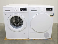 Siemens iq500 isensoric aquastop iqdrive wasmachine & siemens iq300 isensoric wasdroger - afbeelding 1 van  8
