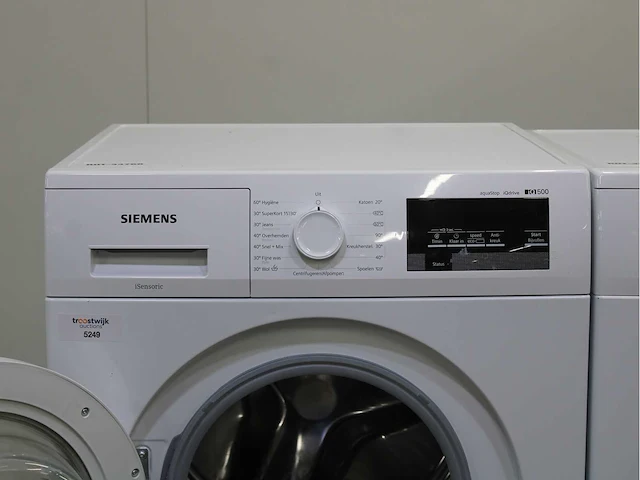 Siemens iq500 isensoric aquastop iqdrive wasmachine & siemens iq300 isensoric wasdroger - afbeelding 3 van  8