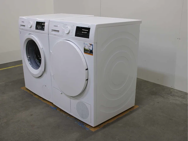 Siemens iq500 isensoric aquastop iqdrive wasmachine & siemens iq300 isensoric wasdroger - afbeelding 7 van  8