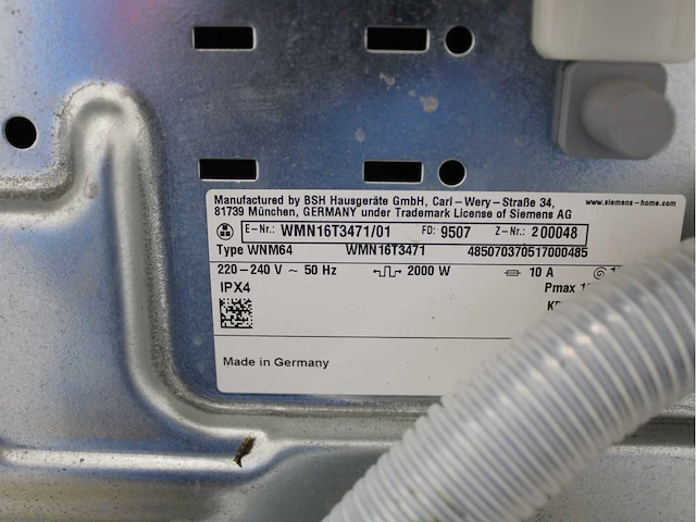 Siemens iq500 isensoric aquastop iqdrive wasmachine & siemens iq300 isensoric wasdroger - afbeelding 5 van  8