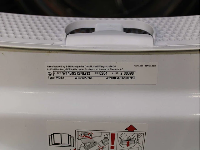 Siemens iq500 isensoric aquastop iqdrive wasmachine & siemens iq300 isensoric wasdroger - afbeelding 8 van  8
