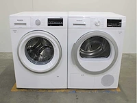 Siemens iq500 isensoric aquastop iqdrive wasmachine & siemens iq300 isensoric wasdroger - afbeelding 1 van  8