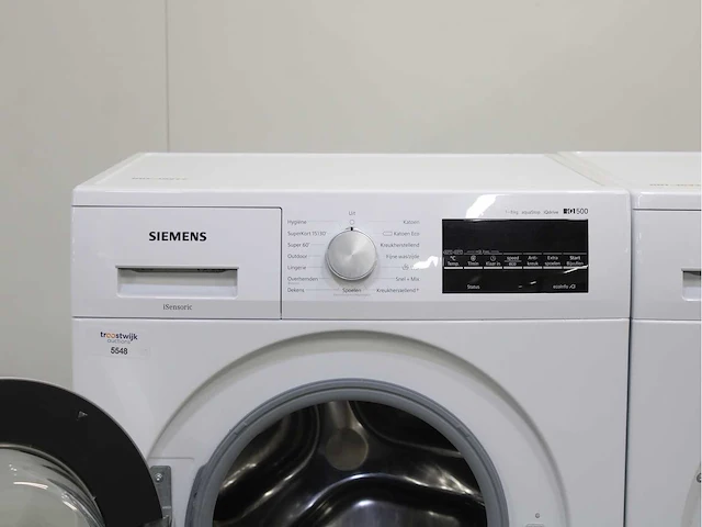 Siemens iq500 isensoric aquastop iqdrive wasmachine & siemens iq300 isensoric wasdroger - afbeelding 3 van  8