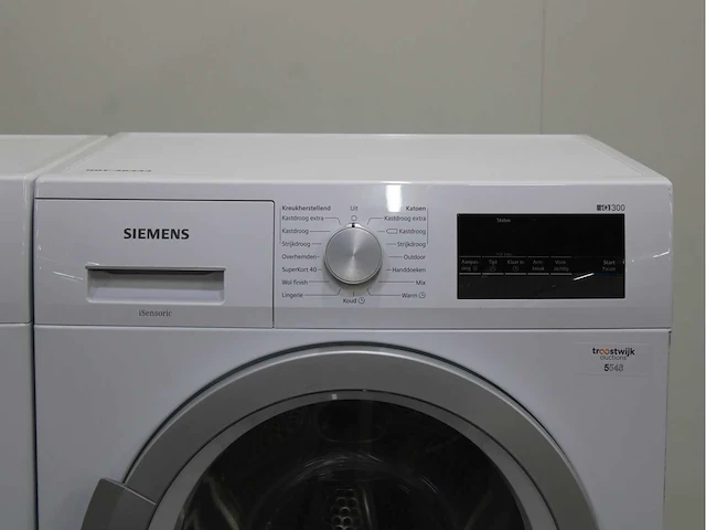 Siemens iq500 isensoric aquastop iqdrive wasmachine & siemens iq300 isensoric wasdroger - afbeelding 6 van  8