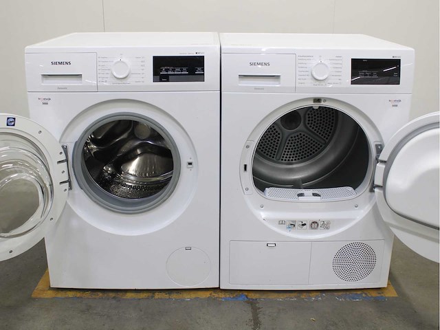 Siemens iq500 isensoric aquastop iqdrive wasmachine & siemens iq300 isensoric wasdroger - afbeelding 2 van  6