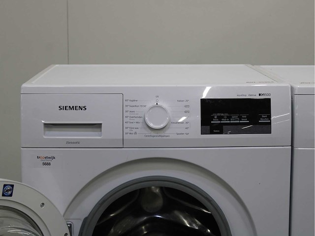 Siemens iq500 isensoric aquastop iqdrive wasmachine & siemens iq300 isensoric wasdroger - afbeelding 3 van  6