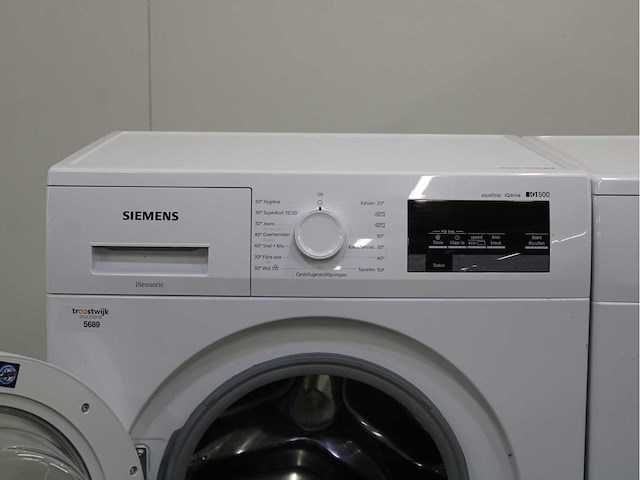 Siemens iq500 isensoric aquastop iqdrive wasmachine & siemens iq300 isensoric wasdroger - afbeelding 3 van  8