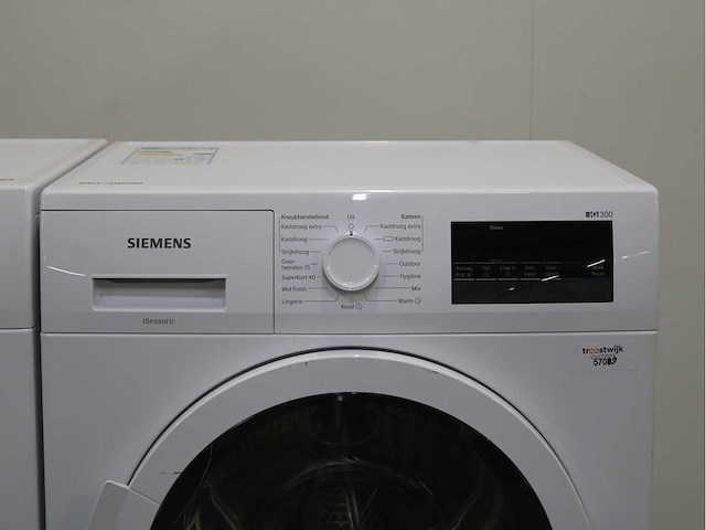 Siemens iq500 isensoric aquastop iqdrive wasmachine & siemens iq300 isensoric wasdroger - afbeelding 6 van  8