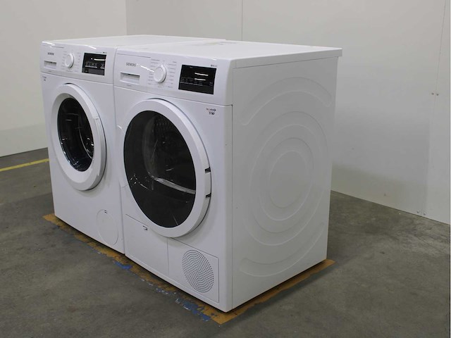 Siemens iq500 isensoric aquastop iqdrive wasmachine & siemens iq300 isensoric wasdroger - afbeelding 7 van  8