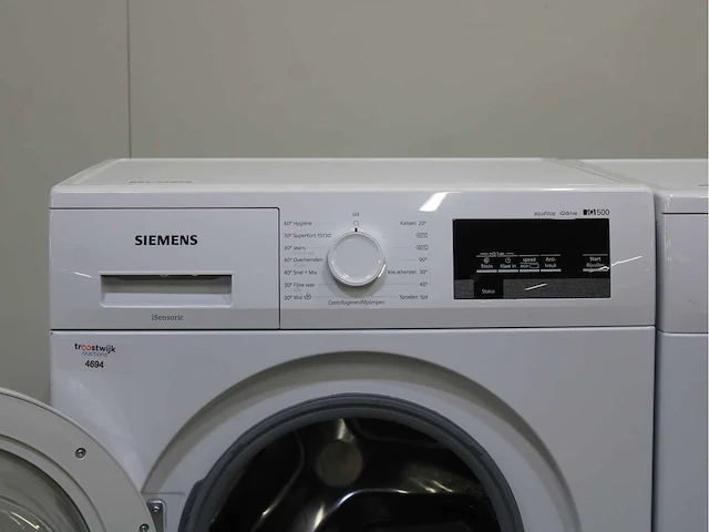 Siemens iq500 isensoric aquastop iqdrive wasmachine & siemens iq500 isensoric bestcollection wasdroger - afbeelding 3 van  8