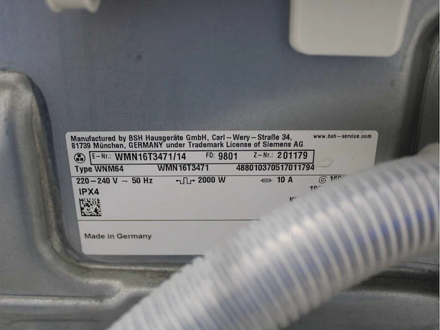 Siemens iq500 isensoric aquastop iqdrive wasmachine & siemens iq500 isensoric bestcollection wasdroger - afbeelding 5 van  8