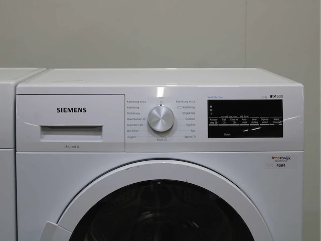 Siemens iq500 isensoric aquastop iqdrive wasmachine & siemens iq500 isensoric bestcollection wasdroger - afbeelding 6 van  8